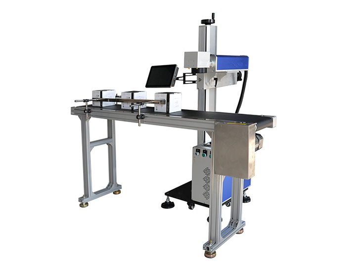 零件和工具在線飛行光纖激光打標系統 零件和工具在線飛行光纖激光打標系統