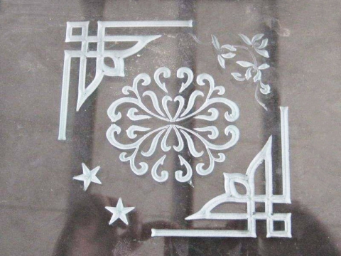 CNC 玻璃雕刻切割機樣品