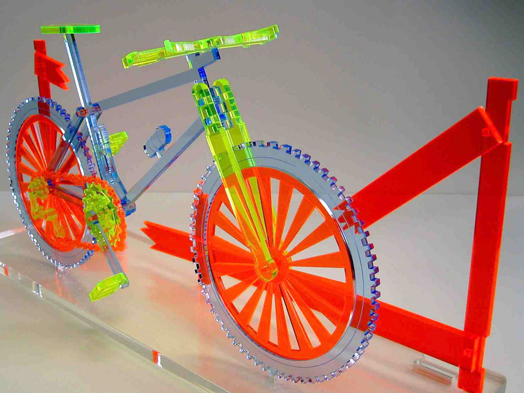 激光切割 3D 塑料項目