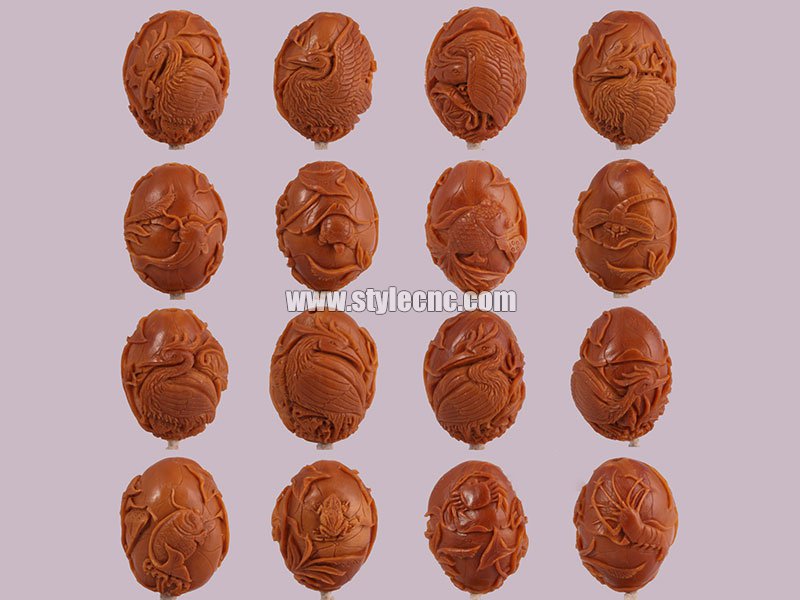 使用數控雕刻機進行橄欖核雕刻