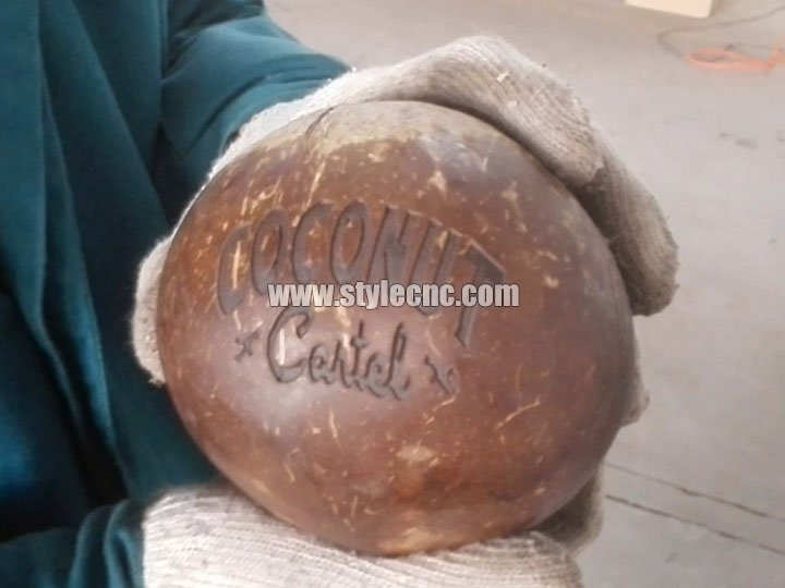 激光打標椰子創意