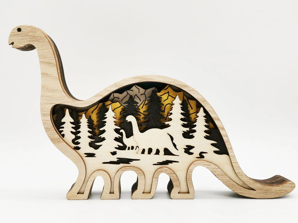 激光切割木質墻面工藝品