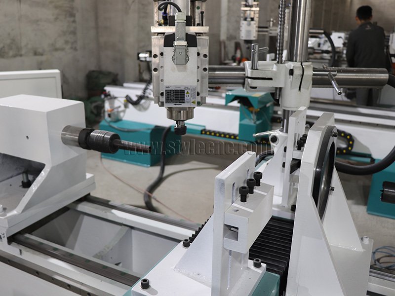 四軸數控木工車床 3D 車削、銑削、拉削