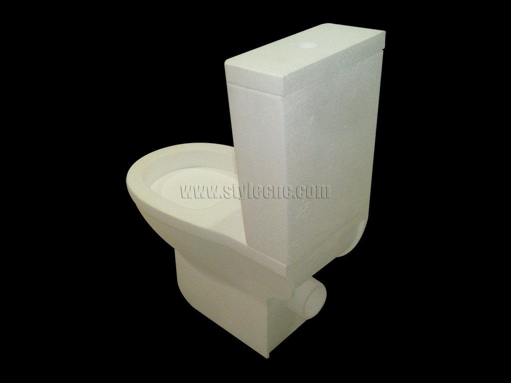 五軸數(shù)控機床 3D 馬桶原型的 EPS 實體模型