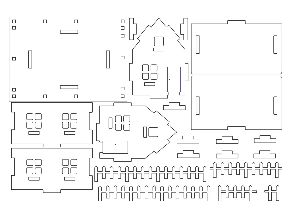 免費(fèi) 3D 木制推土機(jī)的激光切割 DWG 文件