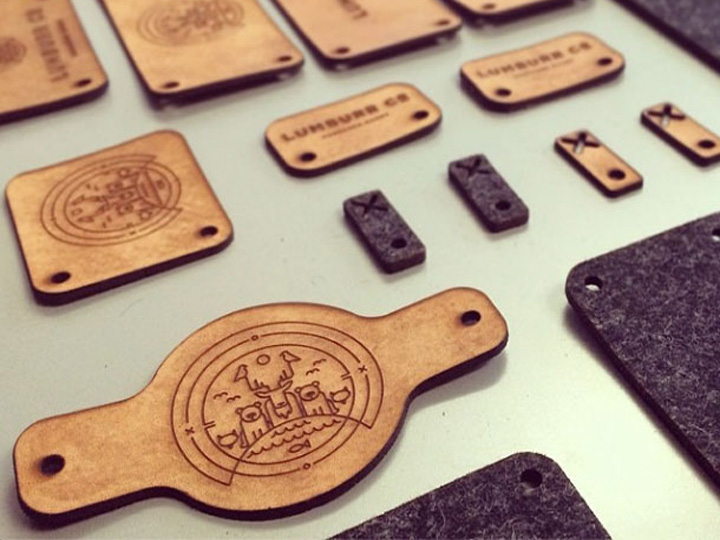 CO2 激光雕刻皮革標簽 CO2 激光雕刻皮革標簽