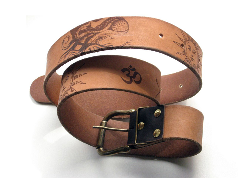 CO2 激光雕刻真皮腰帶 CO2 激光雕刻真皮腰帶