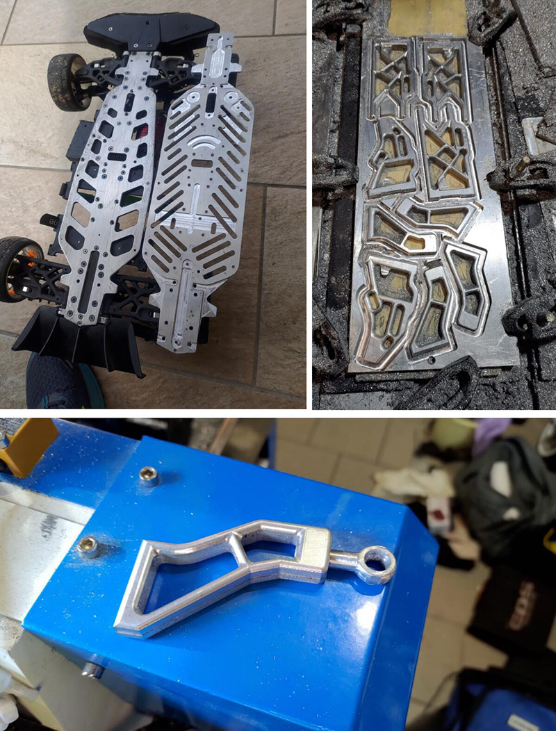 臺式數控雕刻機切割鋁件