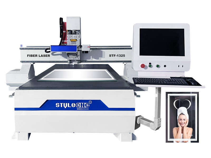 全尺寸 4x8 用于制作 LED 鏡子的光纖激光雕刻機(jī) 全尺寸 4x8 用于制作 LED 鏡子的光纖激光雕刻機(jī)