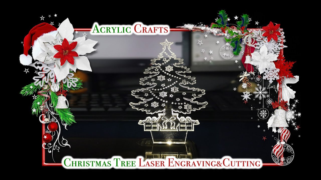 激光雕刻切割 3D 亞克力圣誕樹 激光雕刻切割 3D 亞克力圣誕樹