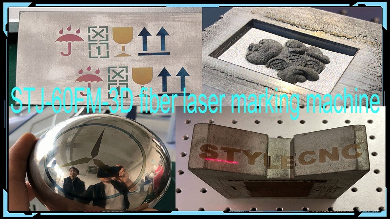 3D 出售帶旋轉(zhuǎn)附件的光纖激光雕刻機