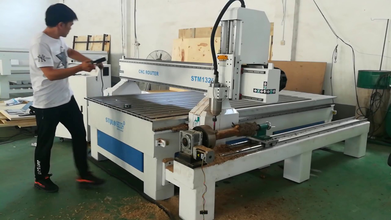 4'x8'數控雕刻機,帶第 4 個旋轉軸,用于木雕 4'x8'數控雕刻機,帶第 4 個旋轉軸,用于木雕