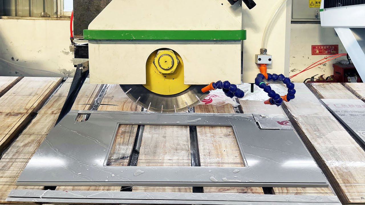 4+1 自動石材數控橋切機適用于臺面水槽切割