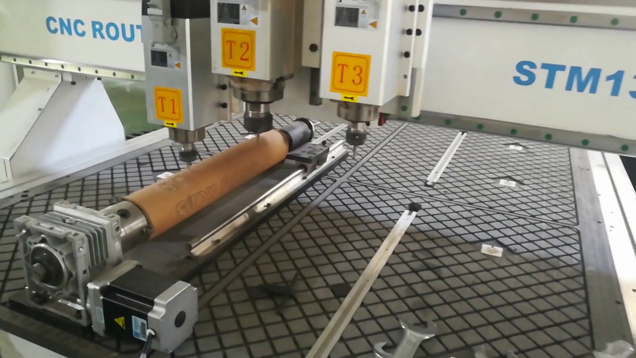 帶車床附件的氣動自動換刀數控雕刻刻機 帶車床附件的氣動自動換刀數控雕刻刻機