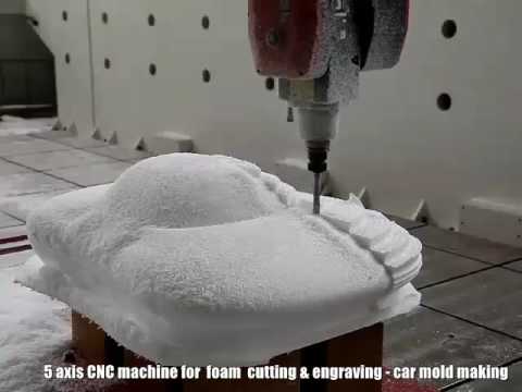 五軸數控雕刻機切割泡沫 3D 汽車模具 五軸數控雕刻機切割泡沫 3D 汽車模具